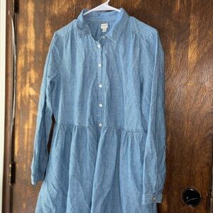 J Crew factory light chambray dress